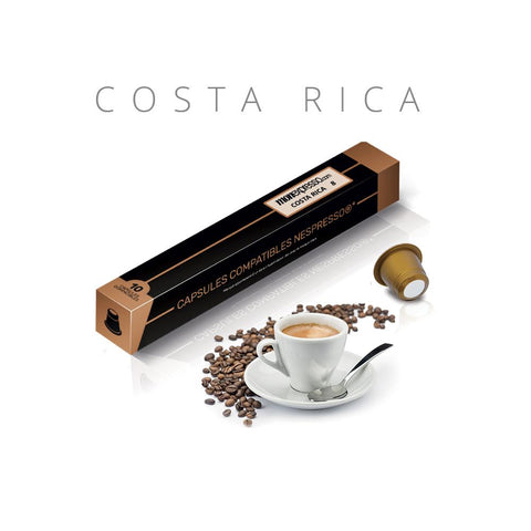 Costa Rica - 10 capsules pour Nespresso