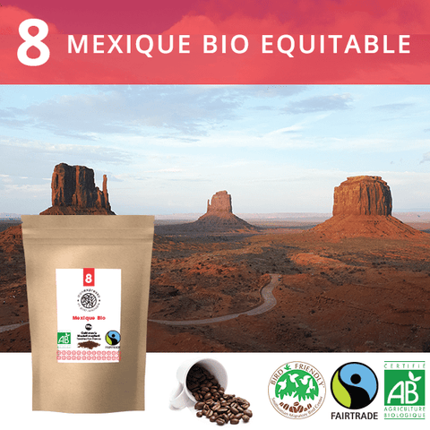 Café en grains Bio Mexique Equitable Bird Friendly Label 1Kg