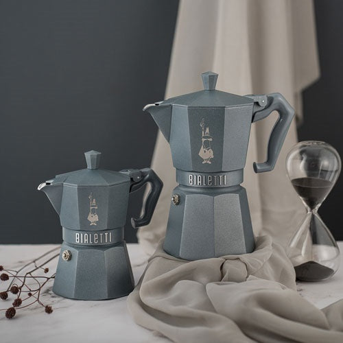 BIALETTI Cafetière italienne 3 tasses Gris Silver - Moka Exclusive Octogonal - 2