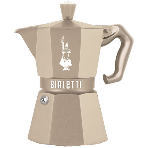 BIALETTI Cafetière italienne 3 tasses Sable du Désert - Moka Exclusive Octogonal - 1