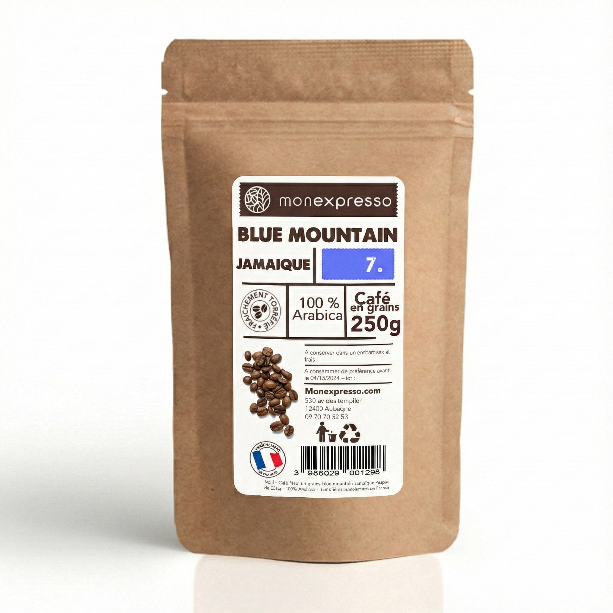 Café en grains - Jamaïque Blue Mountain Clydesdale Grade 1