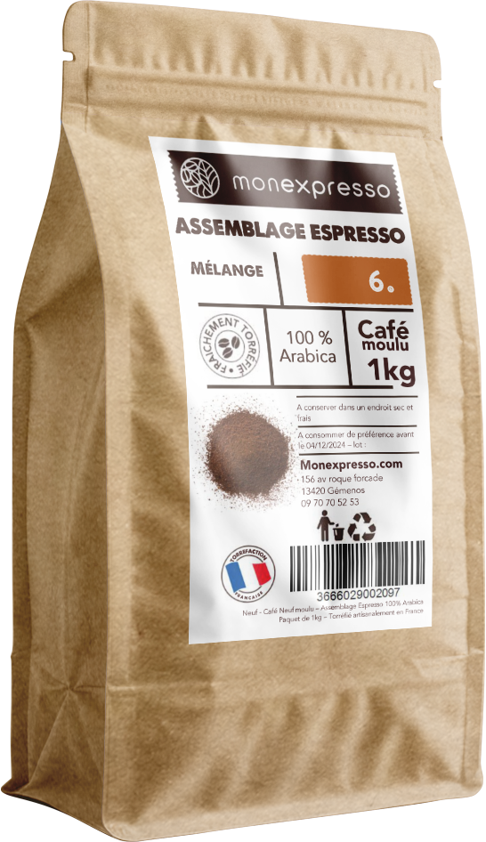 Café Moulu - Assemblage - Expresso - 100 % Arabica