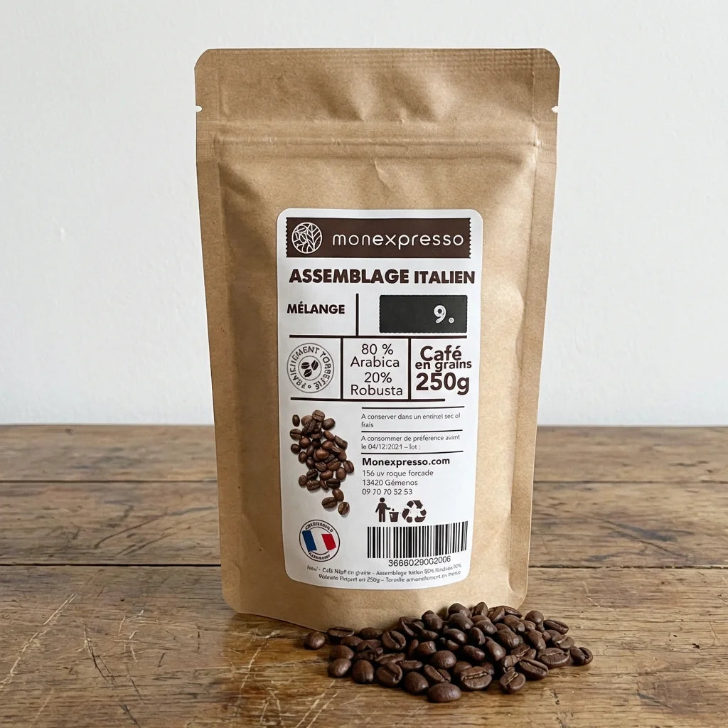 Café En Grains - Assemblage - Espresso Italien - 80 % Arabica