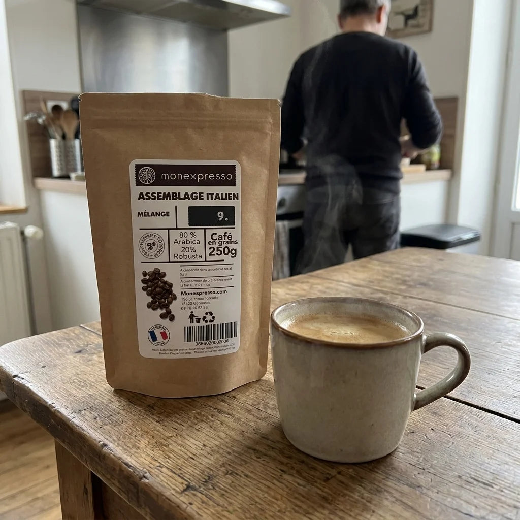 Café En Grains - Assemblage - Espresso Italien - 80 % Arabica