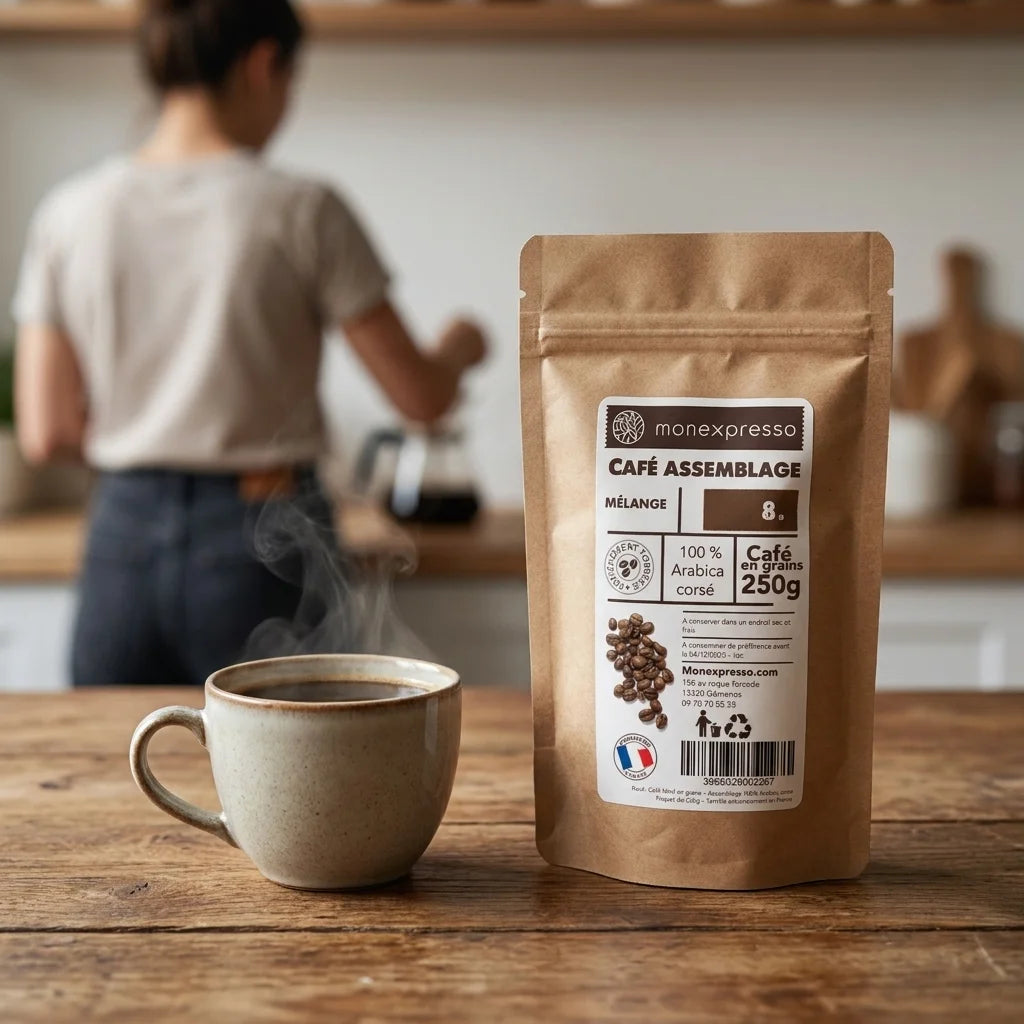 Café En Grains - Assemblage - Mélange Corsé 100% Arabica