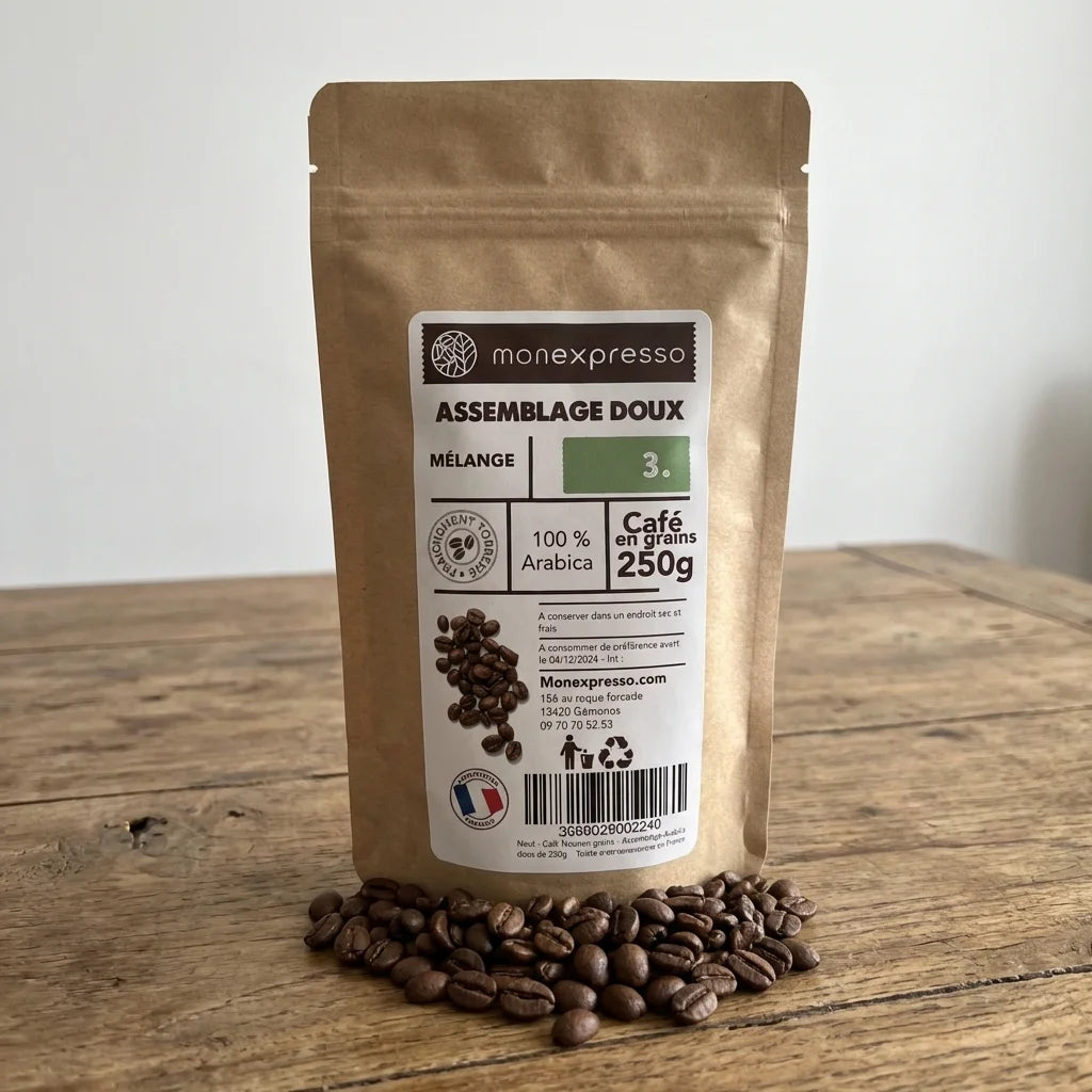 Café En Grains - Assemblage - Mélange Doux 100% Arabica