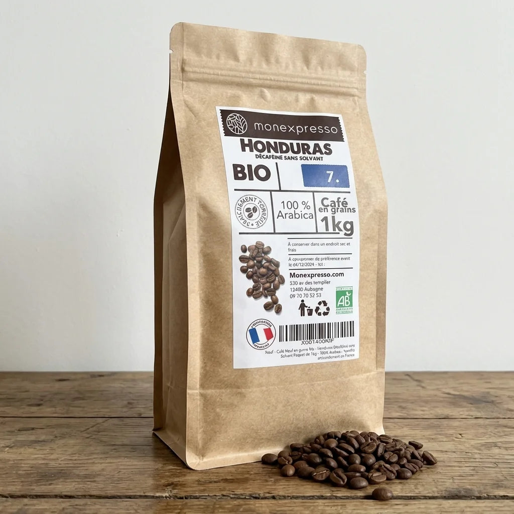 Café En Grains - Pure Origine - Honduras Décaféine Bio (10Kg Vente En Gros)