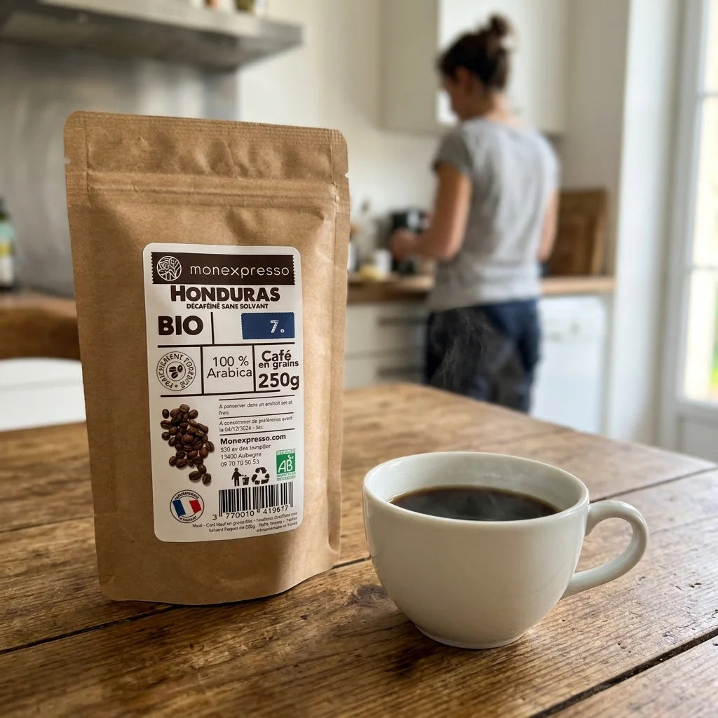 Café En Grains - Pure Origine - Honduras Décaféiné Sans Solvant Bio