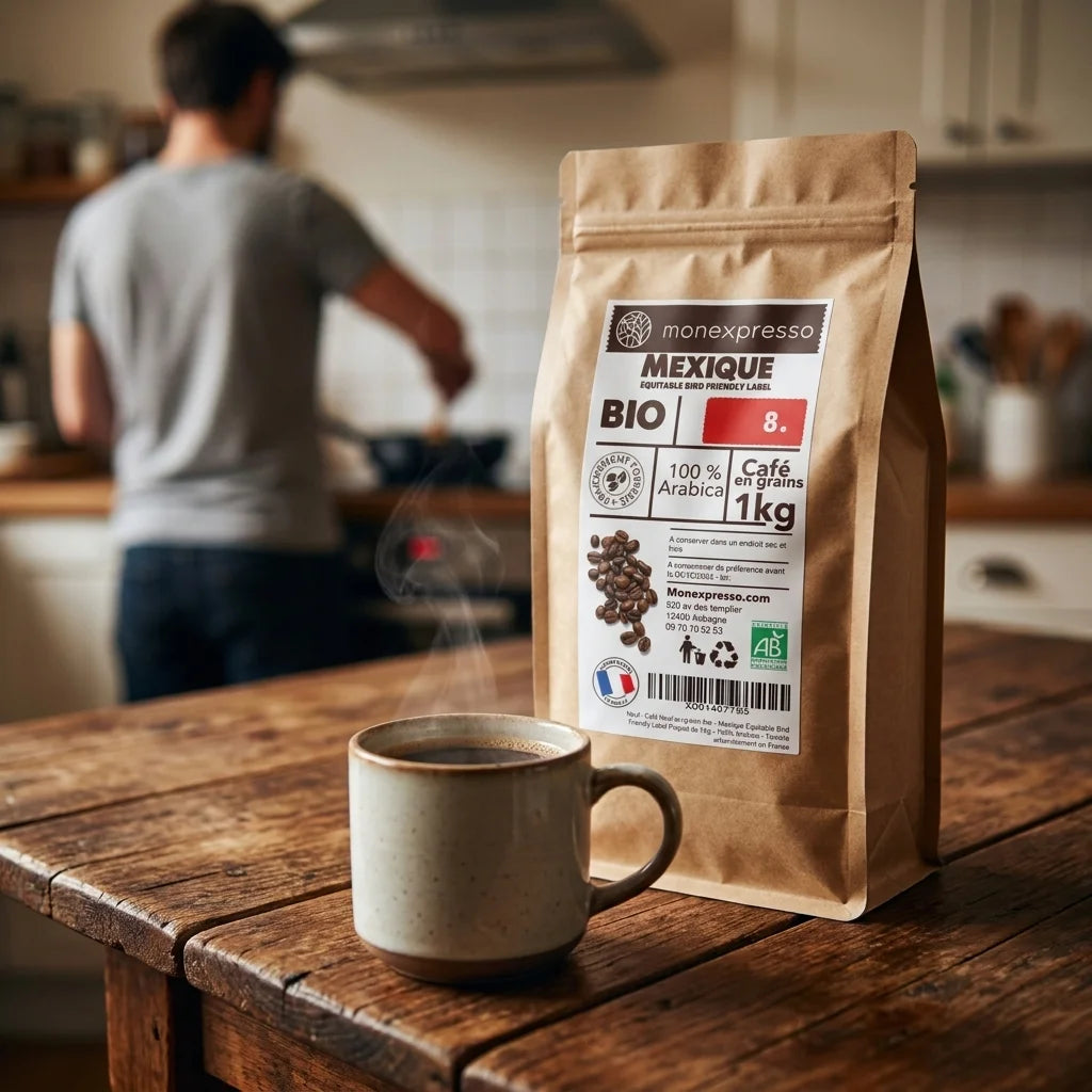 Café En Grains - Pure Origine -  Mexique Equitable Bird Friendly Label Bio