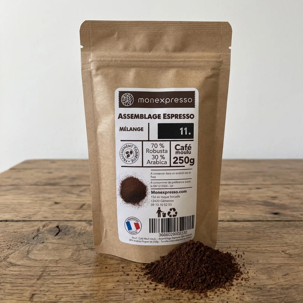 Café Moulu - Assemblage - Espresso - 70% Robusta 30% Arabica