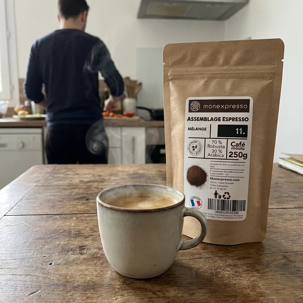Café Moulu - Assemblage - Espresso - 70% Robusta 30% Arabica