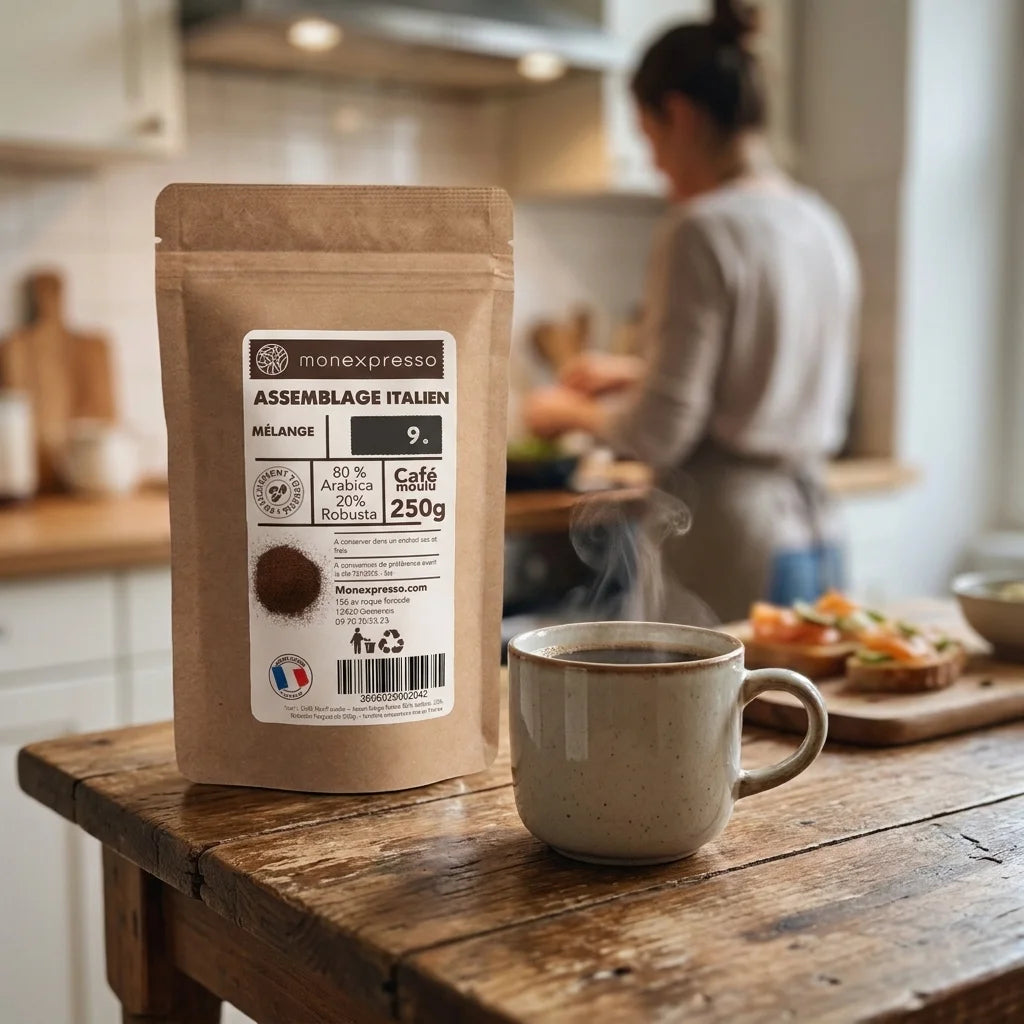 Café Moulu - Assemblage - Espresso Italien - 80 % Arabica