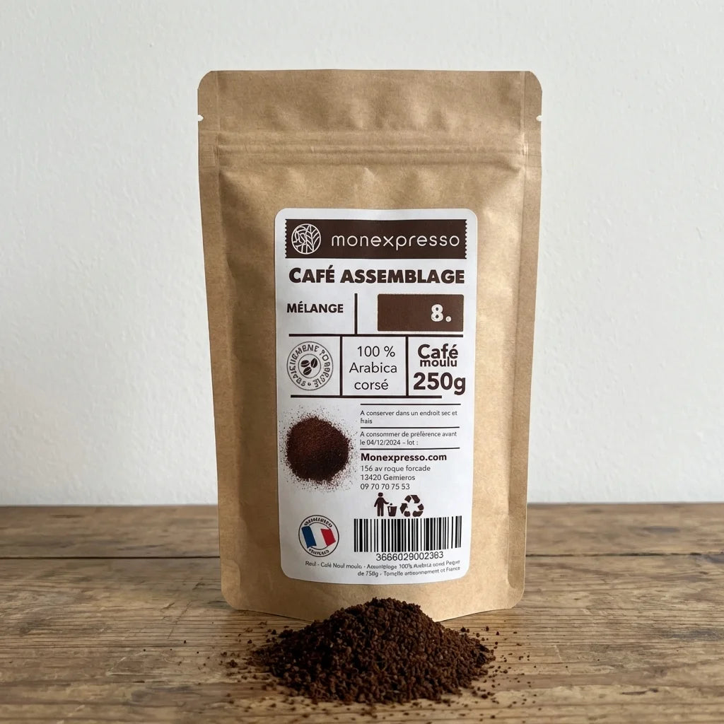 Café Moulu - Assemblage - Mélange Corsé 100% Arabica