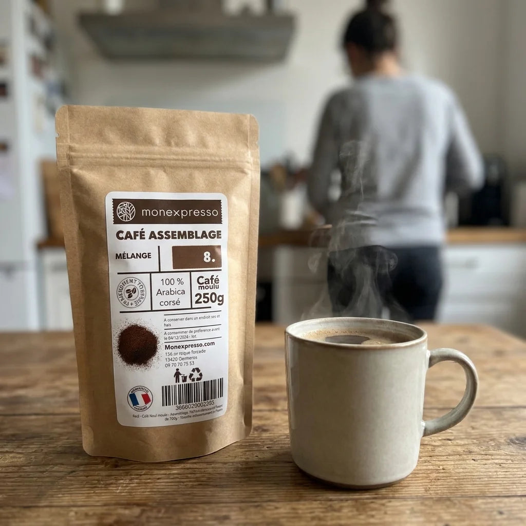 Café Moulu - Assemblage - Mélange Corsé 100% Arabica