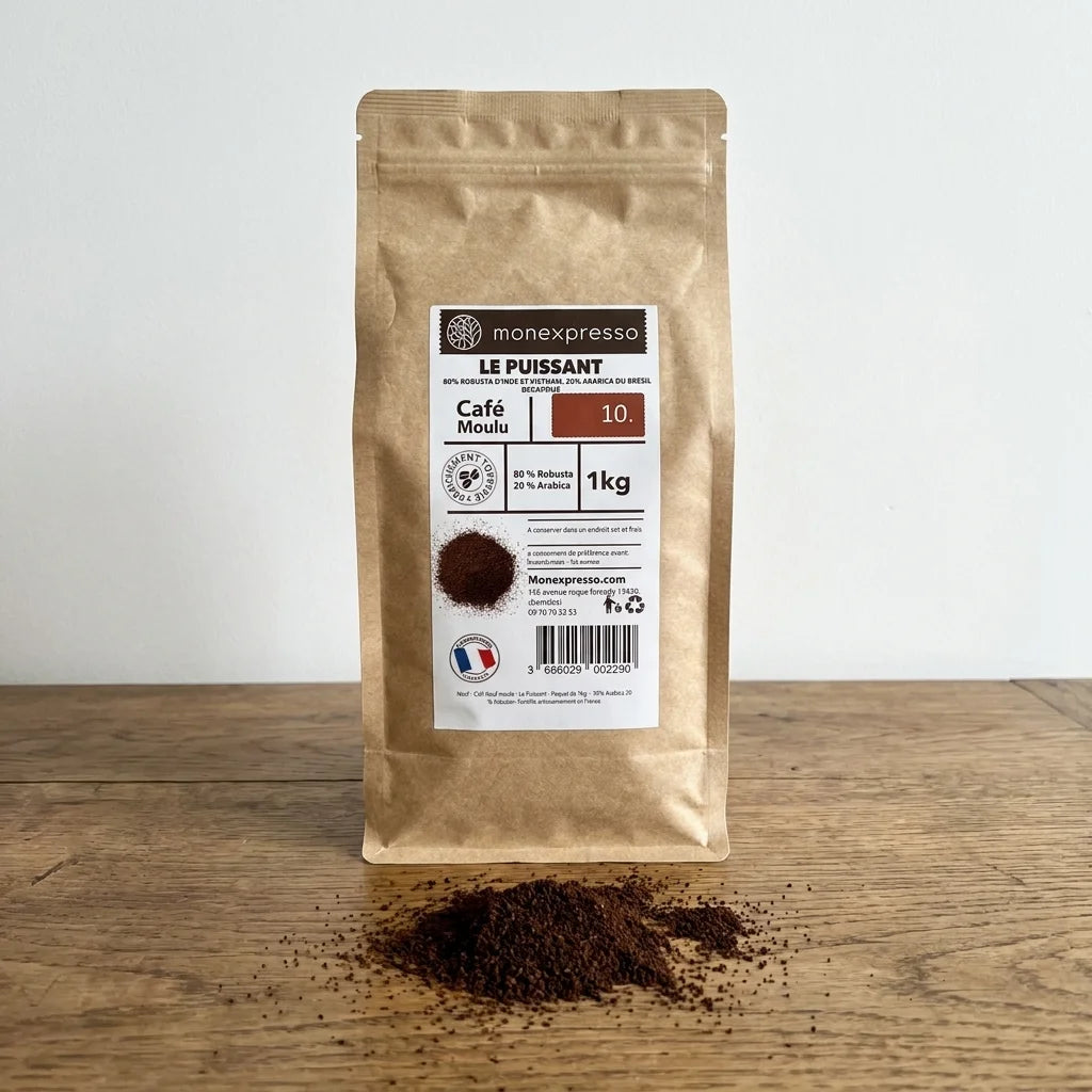 Café Moulu - Assemblage - Mélange Le Puissant Décaféiné