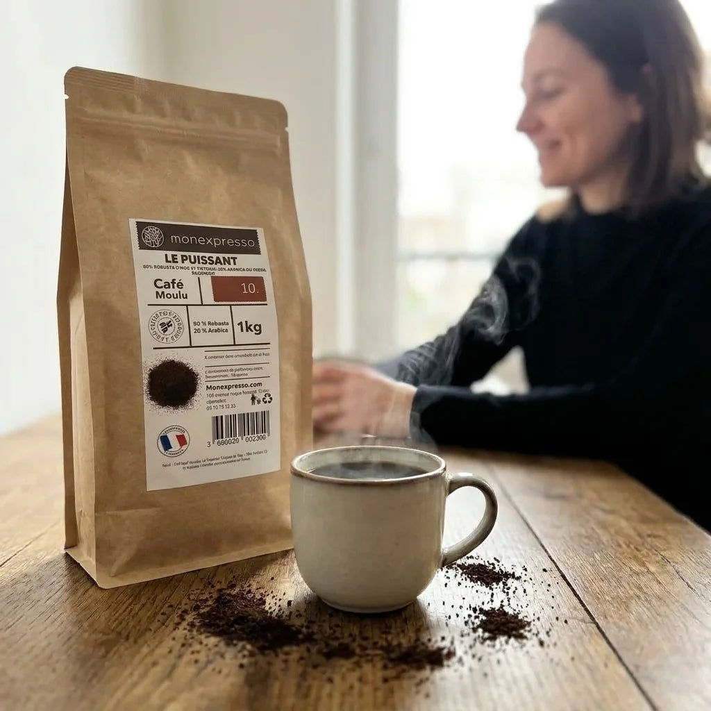 Café Moulu - Assemblage - Mélange Le Puissant Décaféiné