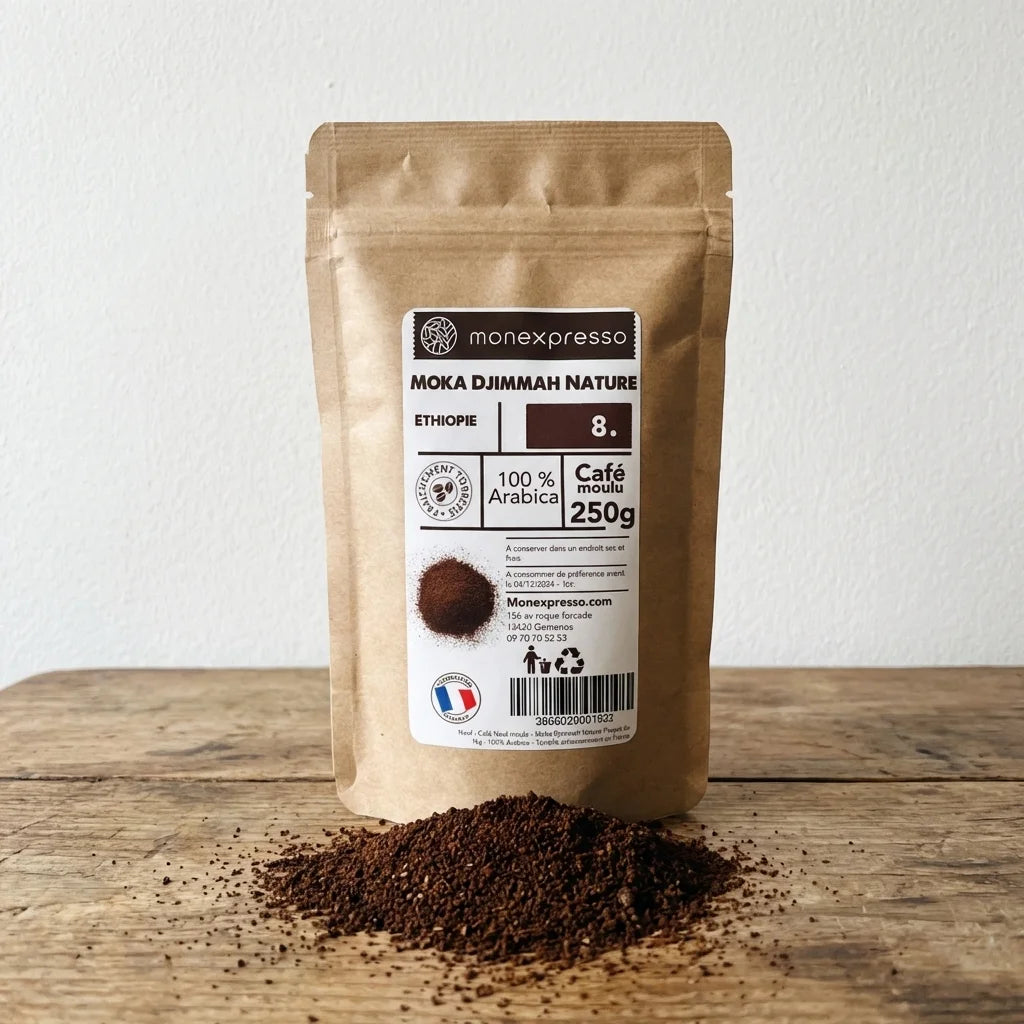 Café Moulu - Pure Origine - Éthiopie Moka Djimmah Nature Grade 5