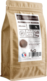 Café Moulu - Assemblage - Espresso Marron - 70 % Arabica 30% Robusta