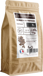 Café En Grains - Pure Origine - Robusta Du Vietnam - Wet Polished Grade 1