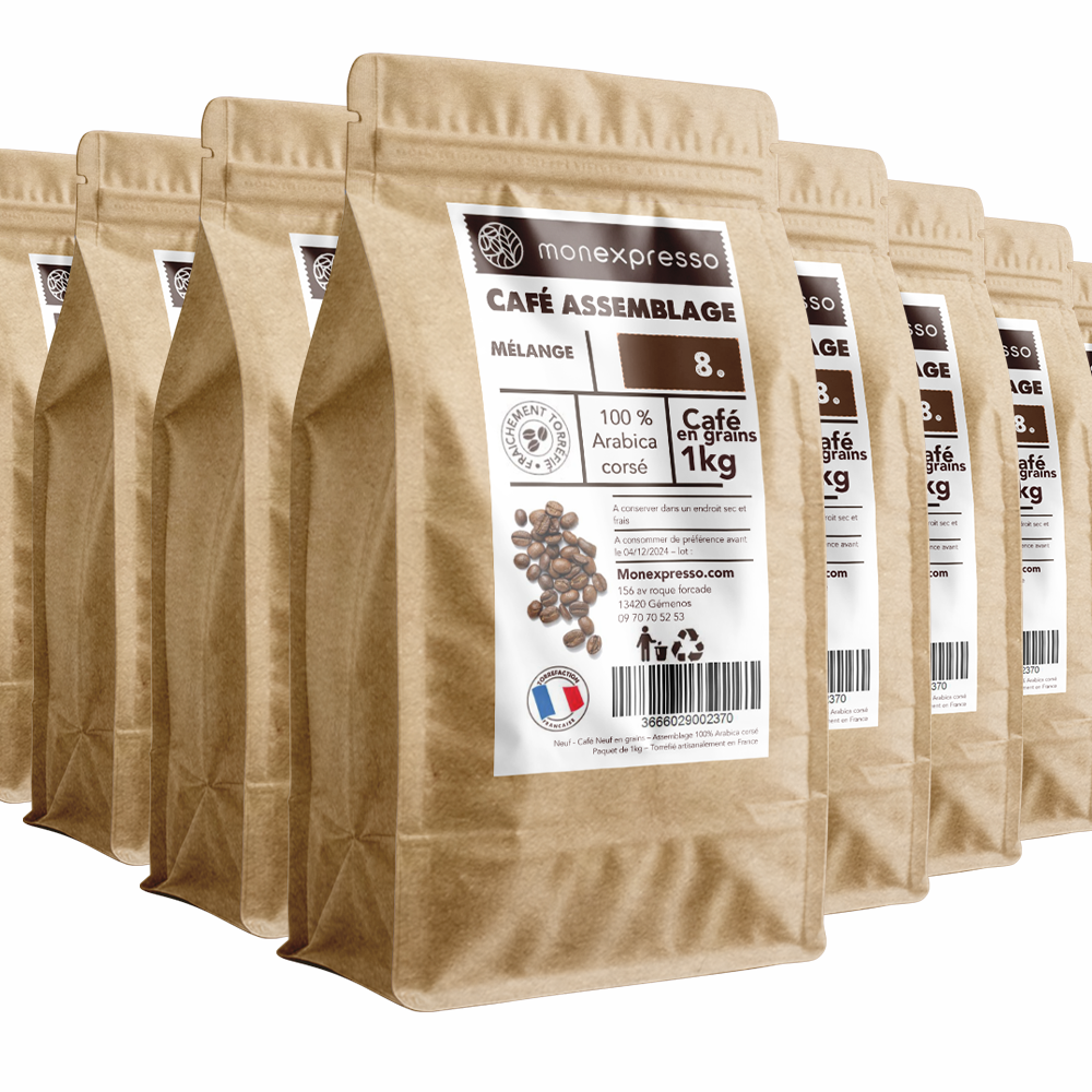 Café En Grains - Assemblage - Mélange Corsé 100% Arabica