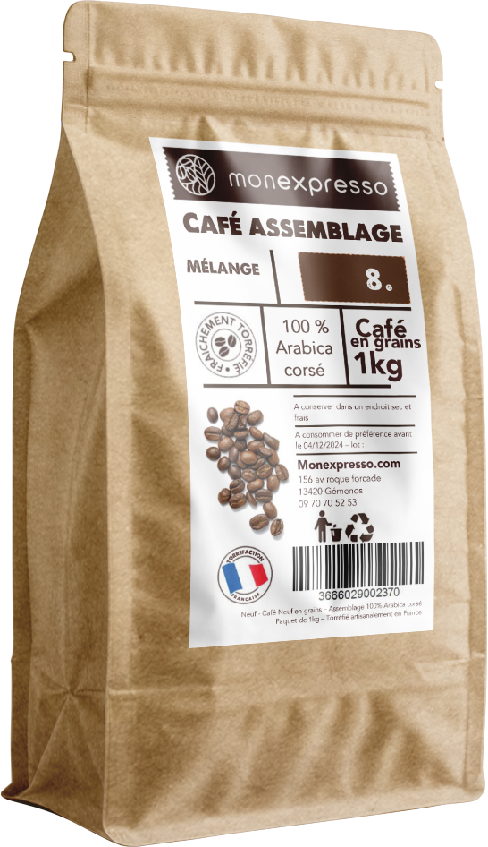 Café En Grains - Assemblage - Mélange Corsé 100% Arabica