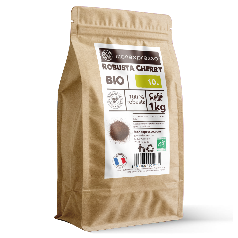 Café Moulu Bio Robusta Cherry