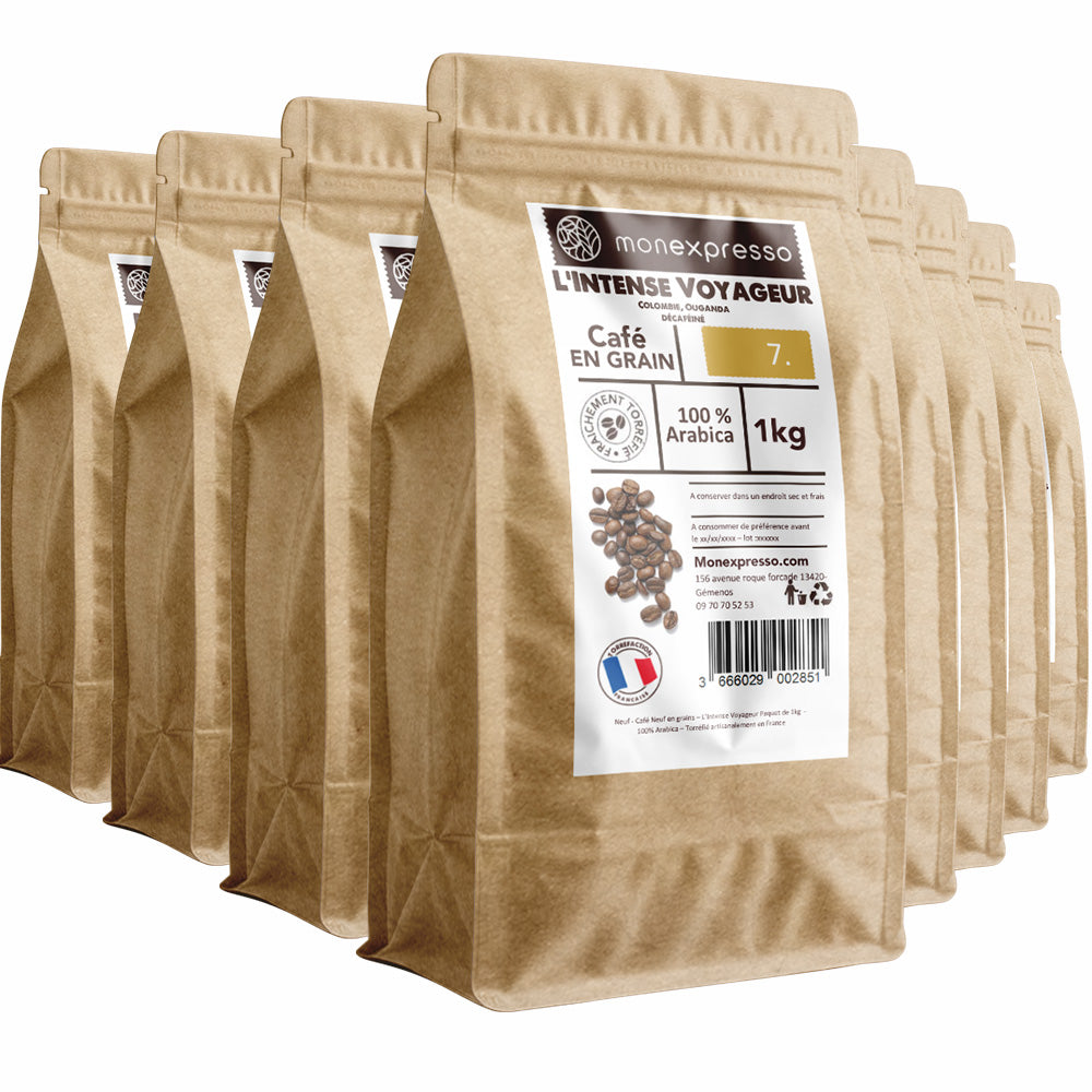 Café En Grains - Assemblage -  L’Intense Voyageur Décaféiné