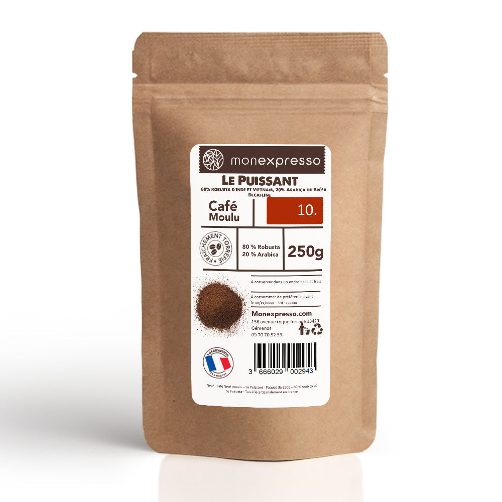 Café Moulu - Assemblage - Mélange Le Puissant Décaféiné