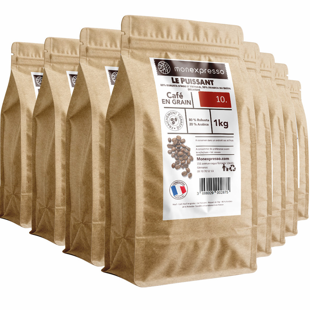 Café En Grains - Assemblage - Mélange Le Puissant Décaféiné