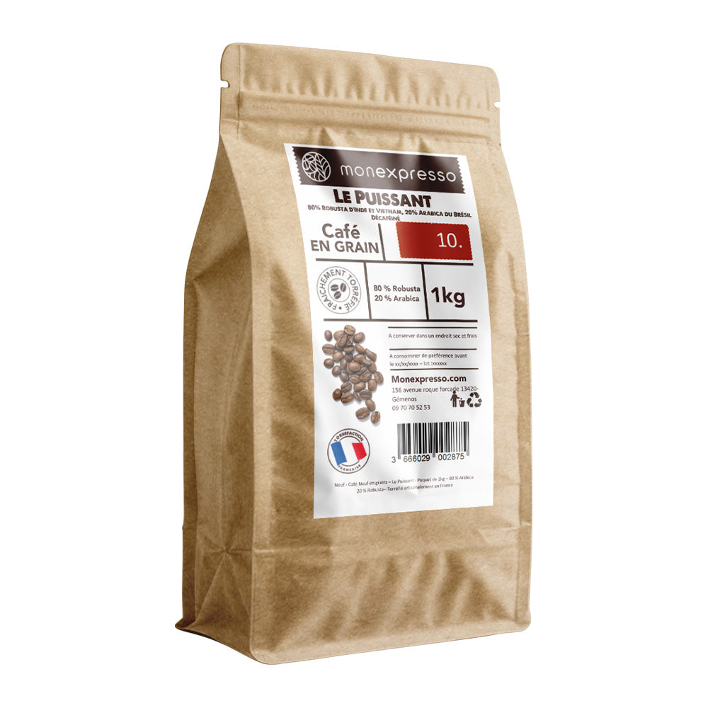 Café En Grains - Assemblage - Mélange Le Puissant Décaféiné