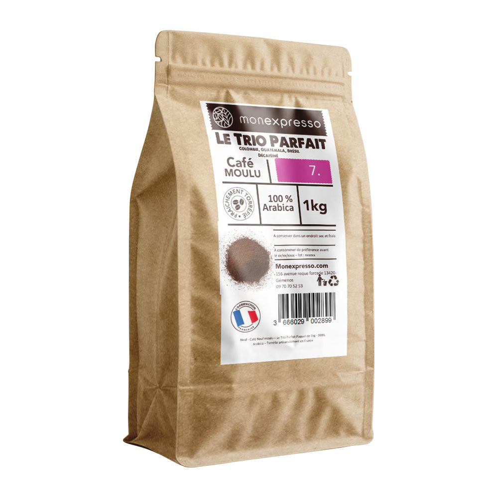 Café Moulu - Assemblage - Le Trio Parfait Décaféiné
