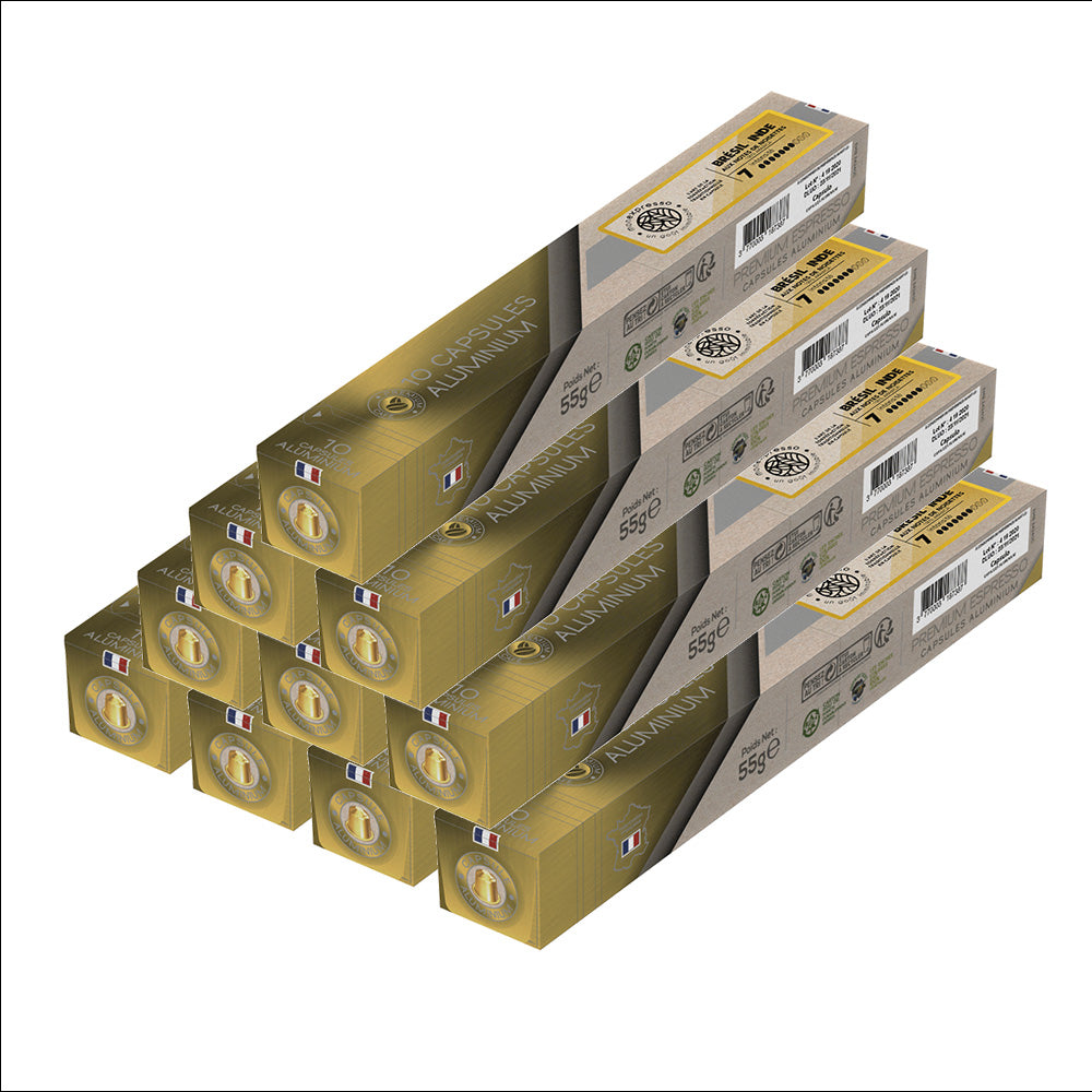 Capsules pour Nespresso - Brésil Inde
