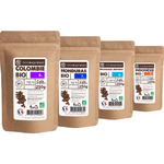 Café En Grains Bio - Pack Découverte 4 x 250g