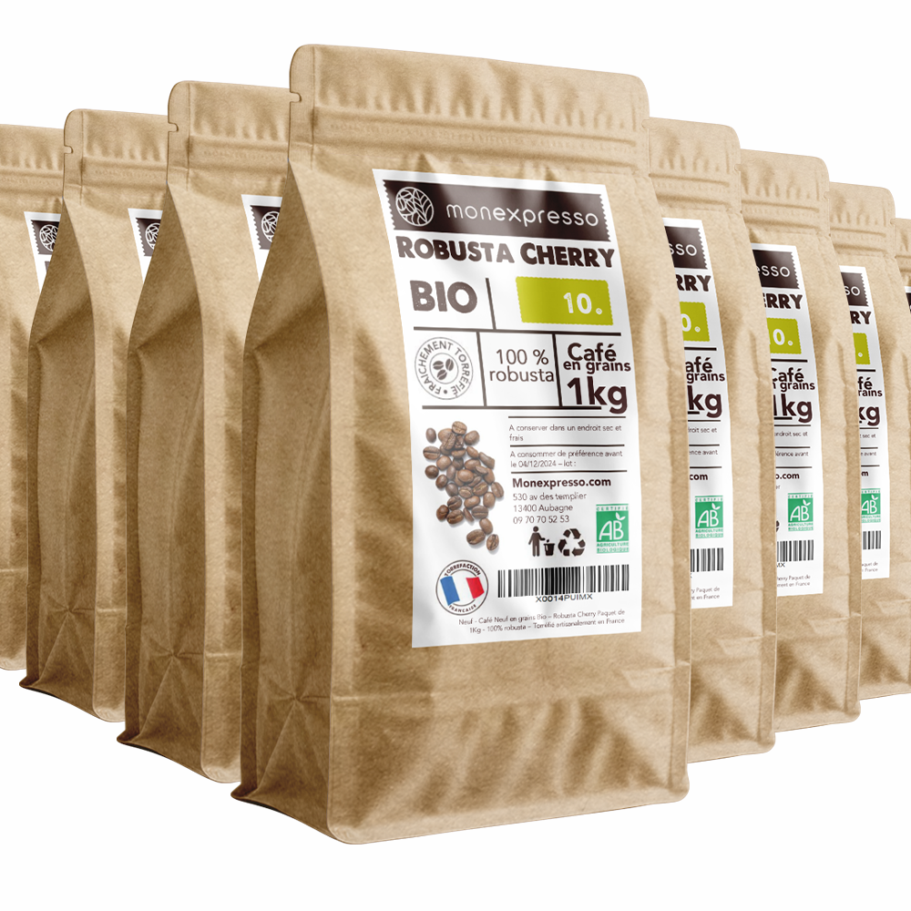 Café en grains Bio Robusta Cherry