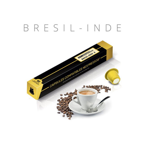 Brésil Inde - 10 capsules pour Nespresso