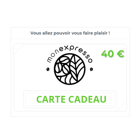 Carte cadeau Monexpresso - 40€
