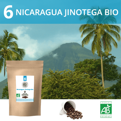 Café en grains Bio Nicaragua Jinotega 1Kg